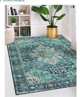 Moynesa Ultra-Thin Washable Vintage Area Rug -