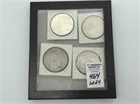 Lot of 4-Silver Peace Dollars 1923-1926