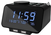 Alarm Clock  $49 q/ DIGITAL / RADIO / DOUBLE USB