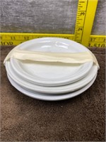 White Saucers Lot of 3