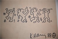 Original in the Manner of Keith Haring COA