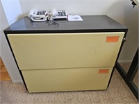 Vintage Filing Cabinet & Phones