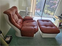 Retro MCM Airborne Chair & Ottoman