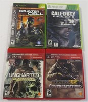 4x Video Games War Military Games XBOX PS3 360