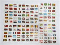 136 International Flag Stamps