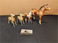 4 Breyers horses