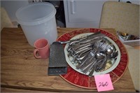 Flatware, grater, tray, etc