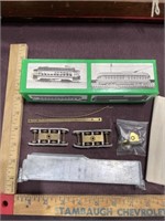 Bowser model railroad train parts in box