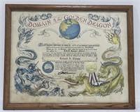 (AB) Domain Of The Golden Dragon Certification.