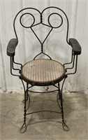 (CM) Vintage Wrought Iron Ice Cream Parlor Chair