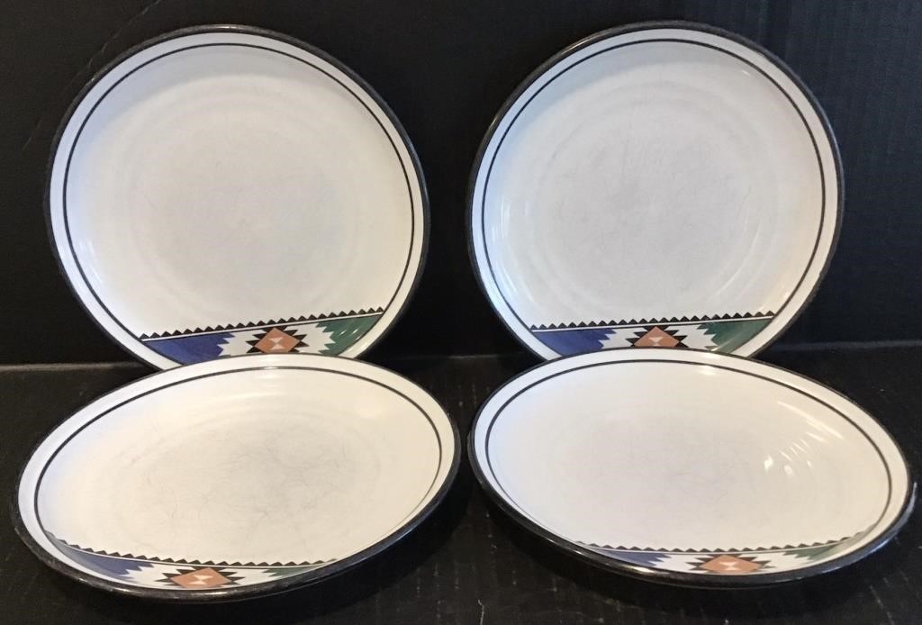 NORITAKE STONEWARE KACHINA 5 SALAD PLATES