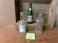 Vintage 7UP bottle lot