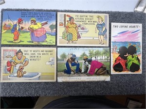 Group Vintage Black Memorabilia Postcards