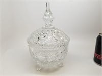 Glass Candy Dish With Lid