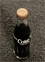 G) vintage, miniature glass, Coca-Cola bottle it