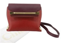 Chloe Red & Purple Chain Shoulder Bag