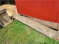 (2) 8 FT. DOUBLE STACKED BOARDS W/ METAL PLATES