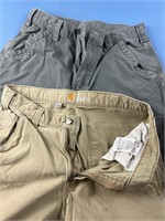 2X CARHARTT PANTS SIZE 34x32