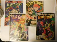 4 Silver Age TEEN TITANS Comic books