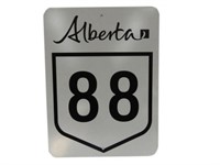ALBERTA 88 HIGHWAY S/S ALUMINUM SIGN