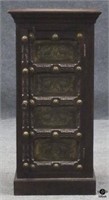 Carved Single Door Cabinet