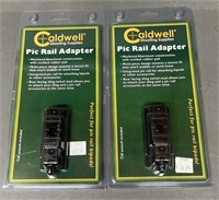 2 - Caldwell Pic Rail Adapters