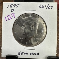 1995-D JFK HALF DOLLAR HIGH GRADE