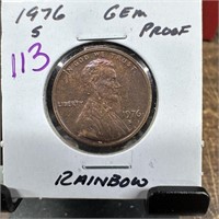 1976-S MEMORIAL PENNY CENT GEM PROOF