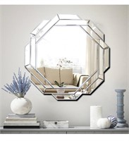 Frameless Beveled Decor Silver Polished Mirror
