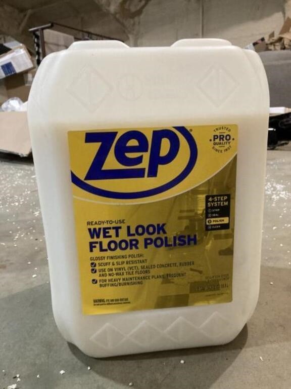 5 Gal Zep Ready To Use Wet Look Floor Polish Gloss