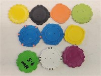 10 Various casino Chip Plastic Molds