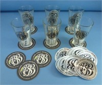 Six Pearl Street Brewery 16 Ounce Glasses with