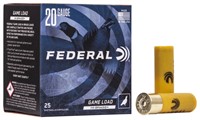 Federal H20475 GameShok High Brass 20 Gauge 2.75 1