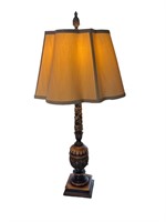 A Decorative Table Top Lamp 33"H x 11.5"W x 11.5"D