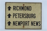 Wooden Road Sign
