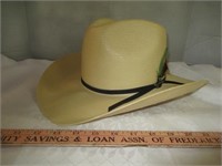 Stetson Western Style Straw Hat & Leather Band