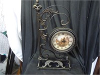 Table Top Ornate Clock with Mirror on reverse side