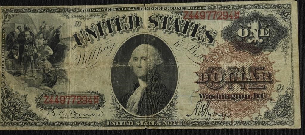 1880 1 $ US LEGAL TENDER  VF