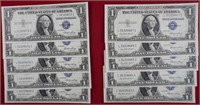 10 - Better Condition $1 Silver Certificates