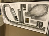 Commercial Style Kitchen Faucet, Brushed Nickel Fi