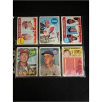 (6) Different 1969 Topps Baseball Hof Cards