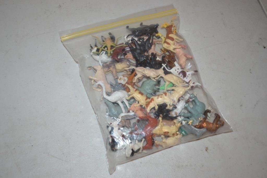 Large Lot of One Inch Plastic Animals