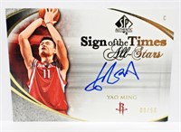 YAO MING AUTO SIGN OF THE TIME ALL-STARS CARD