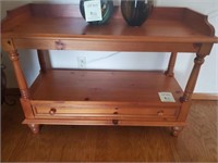 Wooden Sofa Table with Drawer