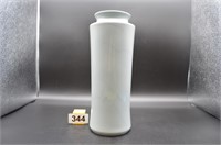 Ceramic vase 11" tall light grey