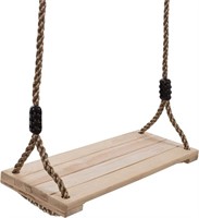 Hey! Play! Wooden Swing, Outdoor Flat Bench Seat