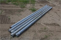 (5) Galvanized Pipe, Approx 3-1/2"x 10Ft