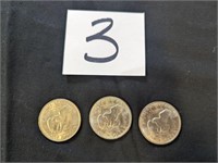 3- 1971 Dollar Coins