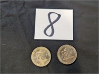 2- 1776-1976 Dollar Coins