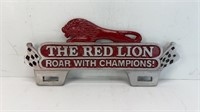 RED LION LICENSE PLATE SIGN